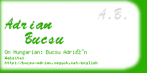 adrian bucsu business card